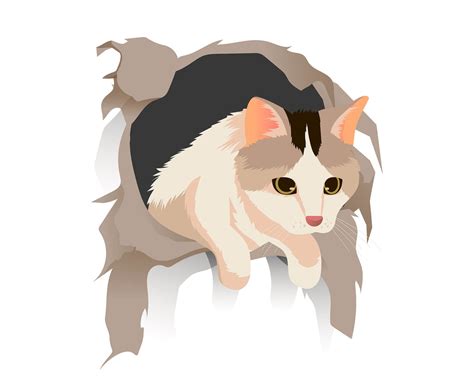 3 D Cat Vector Vector Art & Graphics | freevector.com