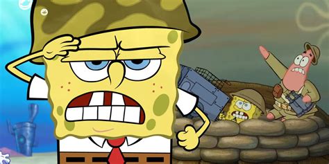 Spongebob As A Soldier