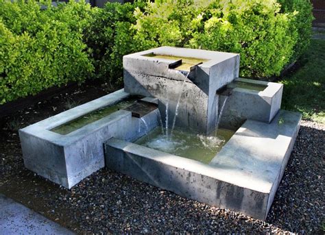 DIY Concrete Water Feature | Backyard Design Ideas | Water fountains ...