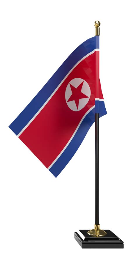 South Korea and North Korea flag. 3D Rendering 12298874 PNG