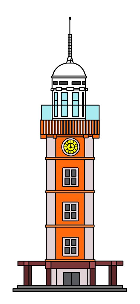 Dharan Ghanta Ghar. Dharan Clock Tower drawing clipart | Clipart Nepal