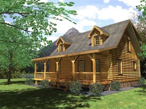 Frontier D Log Home Plan by Honest Abe Log Homes, Inc. | Log homes, Small log cabin, Log home ...