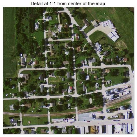 Aerial Photography Map of Lawler, IA Iowa