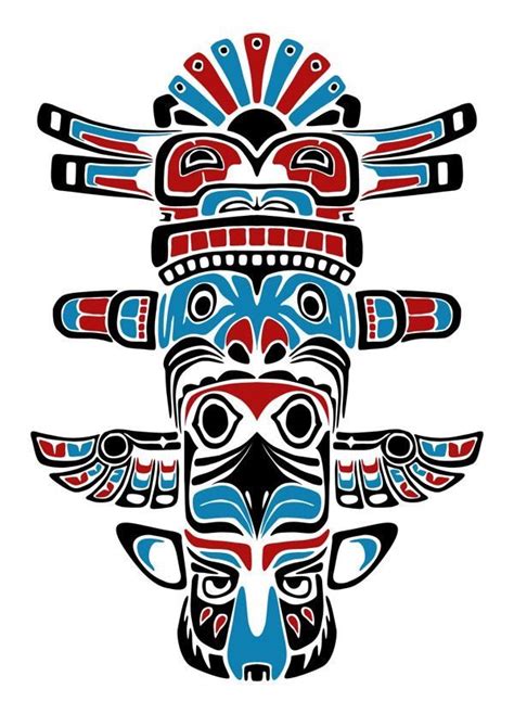 Usar tonalidade cor | Haida tattoo, Haida art, Native american totem