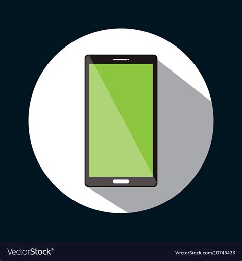 Smartphone green screen graphic design Royalty Free Vector