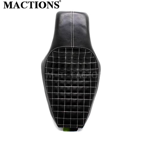 Motorcycle Black Driver Passenger Seat Two Up Seat For Harley Sportster Super Low XL883 XL1200 ...