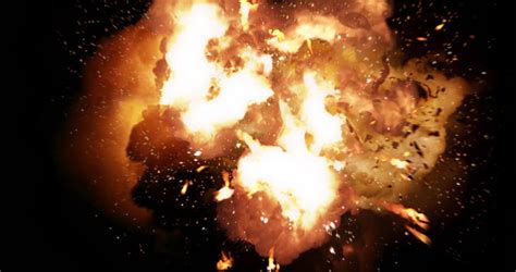 Realistic Fireball Explosion And Blasts With Luma Channel. 4K VFX Element. Stock Footage Video ...