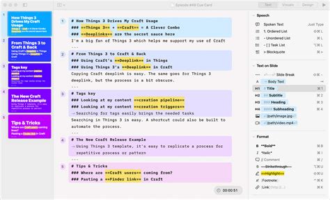 Using iA Presenter for impromptu presentations and keeping notes in one ...