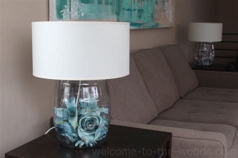 DIY Glass Table Lamp Tutorial