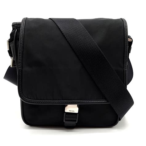 Prada Black Tessuto Nylon Small Messenger Bag – Dr. Runway