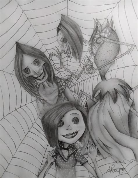 Other mother |𝕭𝖊𝖑𝖉𝖆𝖒| | Coraline art, Coraline drawing, Mom drawing