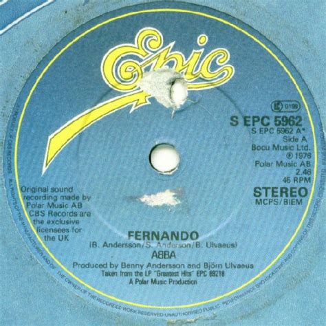 ABBA – Fernando (1981, Blue Labels, Vinyl) - Discogs