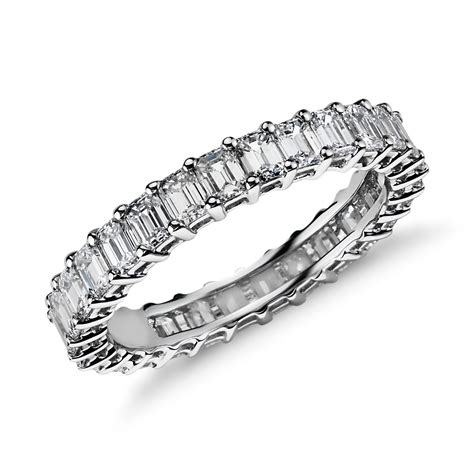 Emerald Cut Diamond Eternity Ring in Platinum (2 ct. tw.) | Blue Nile