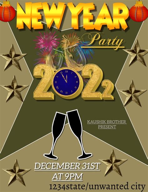 New year party templates | PosterMyWall