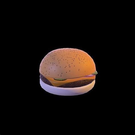 Cheez burger 3D model | CGTrader