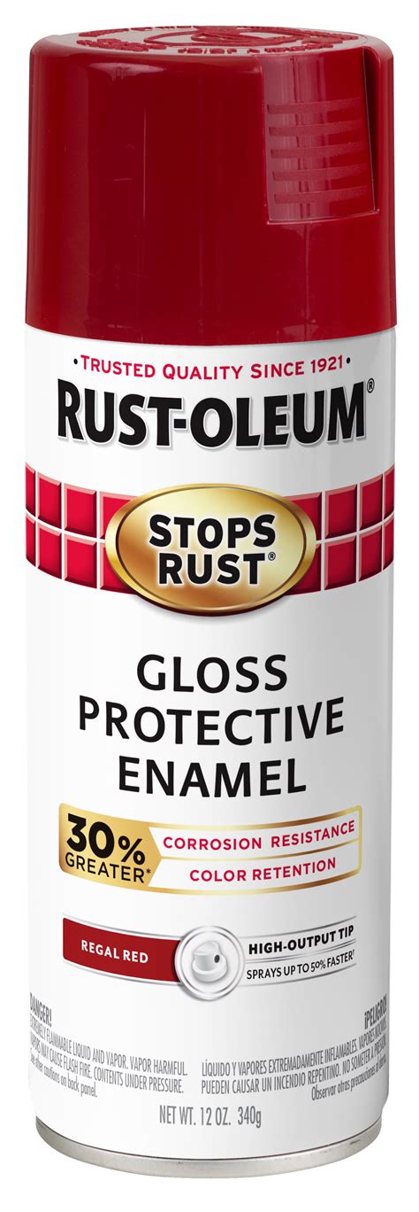 Regal Red, Rust-Oleum Stops Rust Advanced Gloss Spray Paint, 12 oz - Walmart.com - Walmart.com