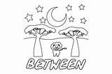 Between  Coloring Page Kids SVG Cut By Creative Fabrica Crafts sketch template