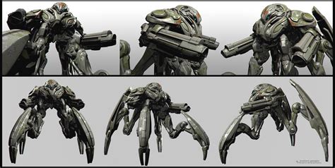 ArtStation - spider robot design