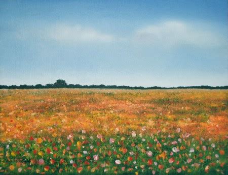 Flower Field - Oil Painting - Fine Arts Gallery - Original fine Art Oil Paintings, Watercolor ...