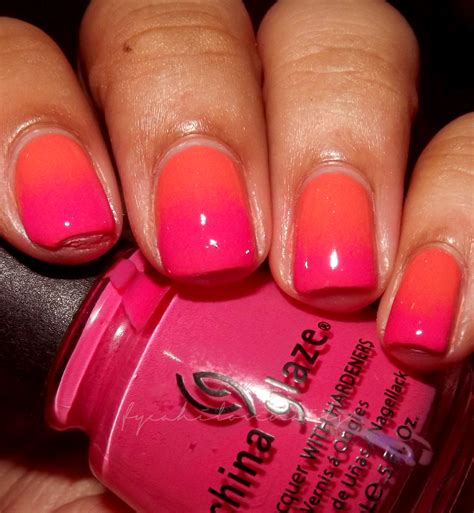 fyeahilovenails: Gradient || Orange To Pink