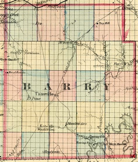 Ozarks Civil War | Counties