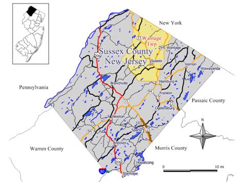 Wantage, NJ - Geographic Facts & Maps - MapSof.net