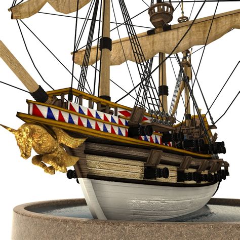 Pirate Galleon 3D Model - TurboSquid 1300396