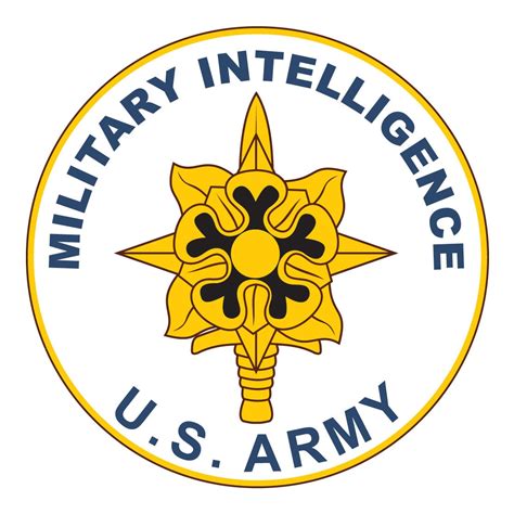 US Army Military Intelligence Plaque Decal on 3M Reflective