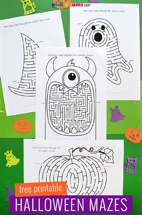 Free Printable Halloween Mazes for Kids - Picklebums