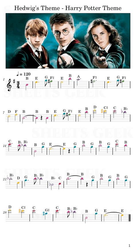 Hedwig's Theme - Harry Potter Theme | Easy Sheet Music