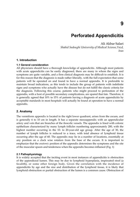 (PDF) Perforated Appendicitis