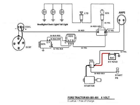 801-6volt | Ford tractors, Tractors, Diagram