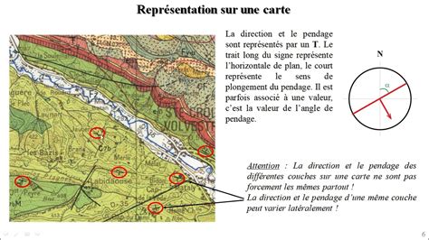 Cartographie Géologique: La notion de pendage d'une couche géologique - YouTube