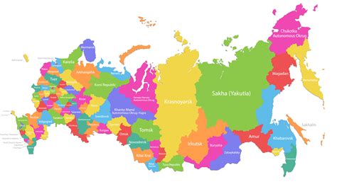 Detailed Map Of Russia