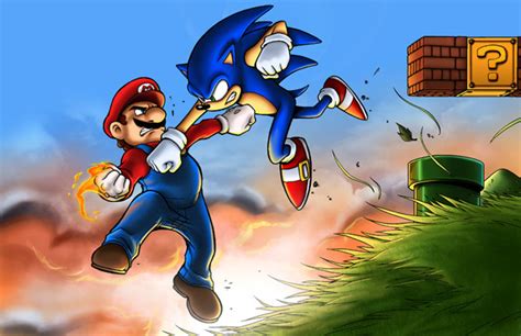 Sonic Vs Mario - Sonic the Hedgehog Fan Art (19401944) - Fanpop