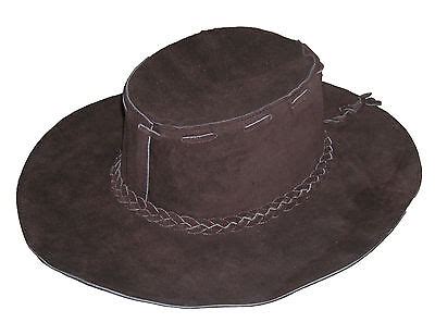 Brown Suede Floppy Leather Hippie Hat | eBay