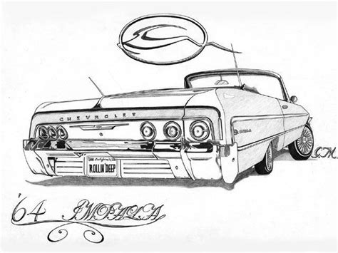 Lowrider Vehicle Artwork Gerardo Martinez Photo 1 | Car drawings ...