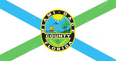 Premium Vector | Flag of miami dade county florida vector image