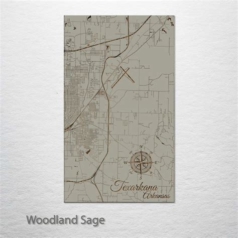 Texarkana, Arkansas Street Map – Fire & Pine