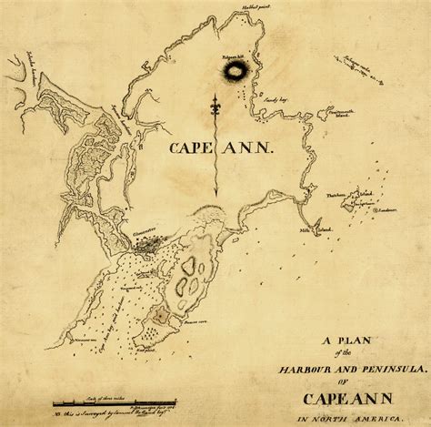 Cape Ann and Gloucester map - Journal of the American Revolution