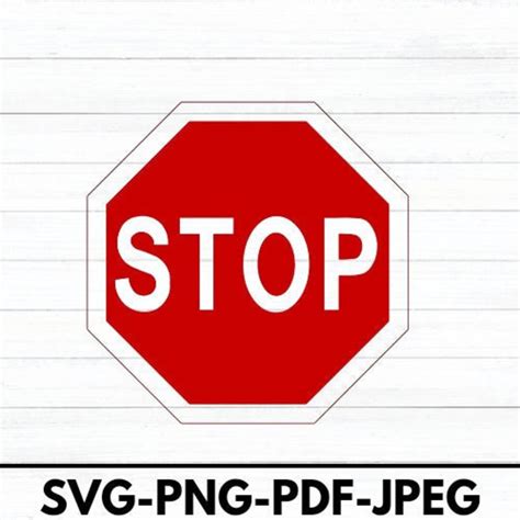 Stop Sign SVG Stop Sign Cut File Stop Sign Vector Stop Sign - Etsy