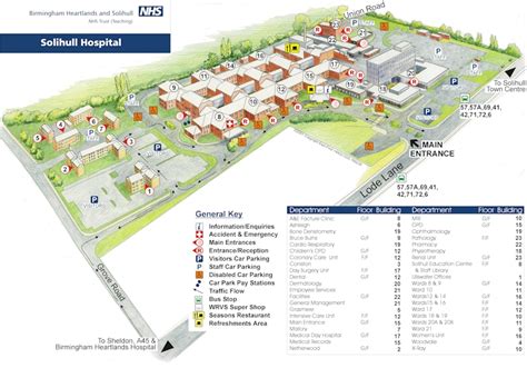 Warwick Hospital Layout Map