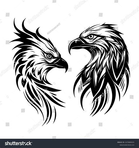 Eagle Tribal Tattoo Design Representing Strength Stock Vector (Royalty ...