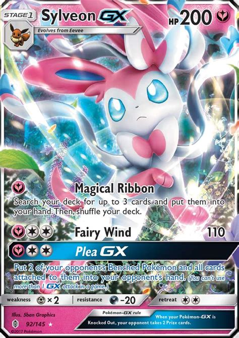 Sylveon-GX 92 (Guardians Rising 2017) Pokemon Card