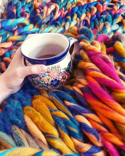 Chunky Knit Blanket-arm Knitting - Etsy