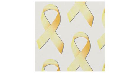 Yellow Suicide Prevention Ribbon Fabric | Zazzle