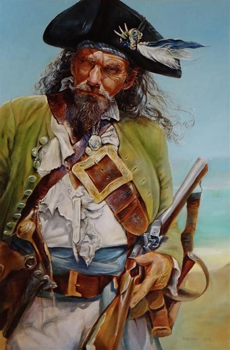 Pirate Painting by Valeriy Petrov