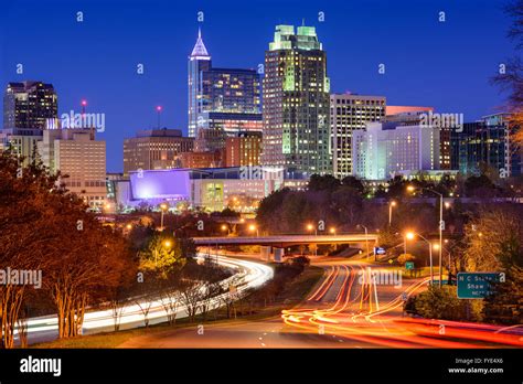 Raleigh, North Carolina, USA downtown city skyline Stock Photo - Alamy