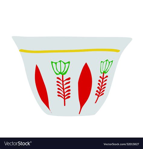 Turkish lebanese coffee cup Royalty Free Vector Image