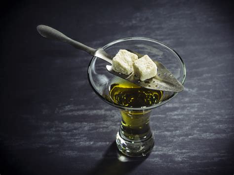 Glass of Absinthe with traditional spoon – The Green Hour with Dan and ...